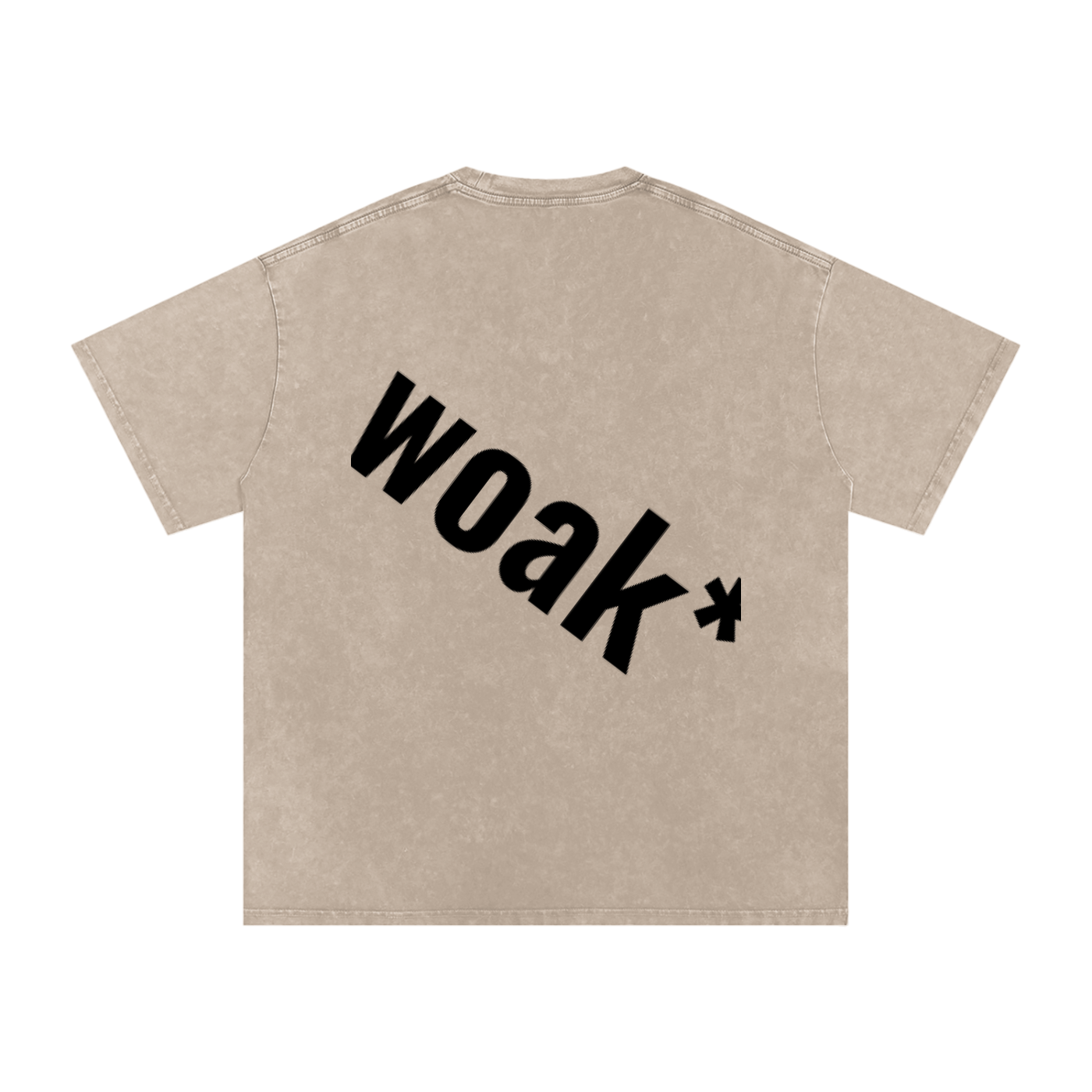 Snow Washed Oversized Cotton T-Shirt