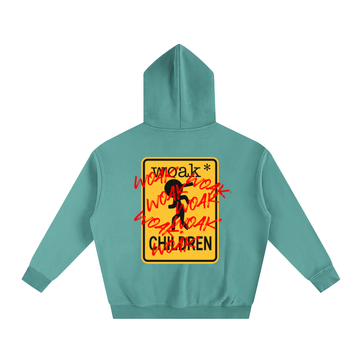 Caution* Oversized Fleeced Hoodie
