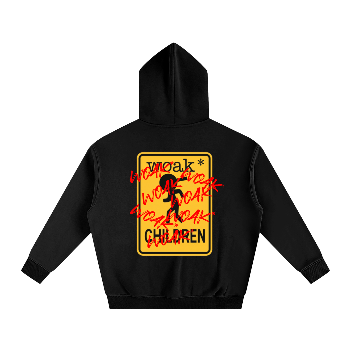 Caution* Oversized Fleeced Hoodie