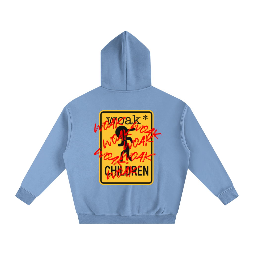 Caution* Oversized Fleeced Hoodie