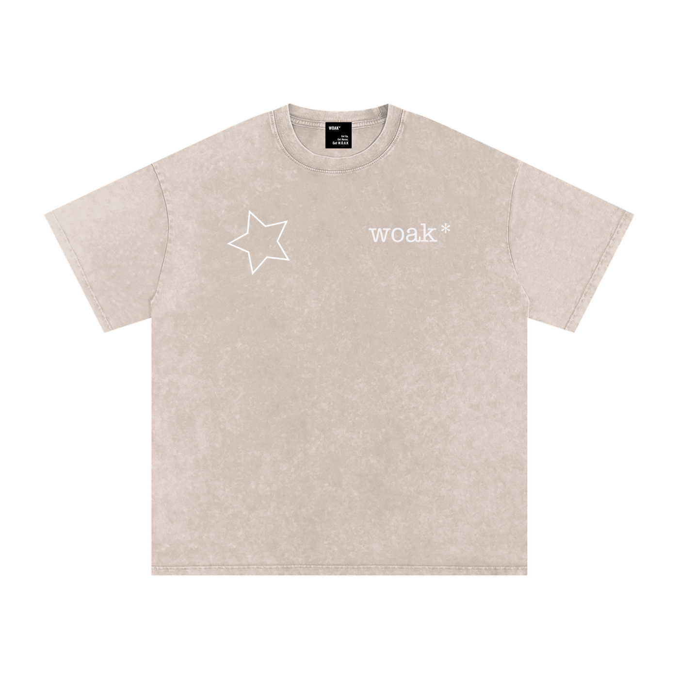 Star Washed Oversized Cotton T-Shirt